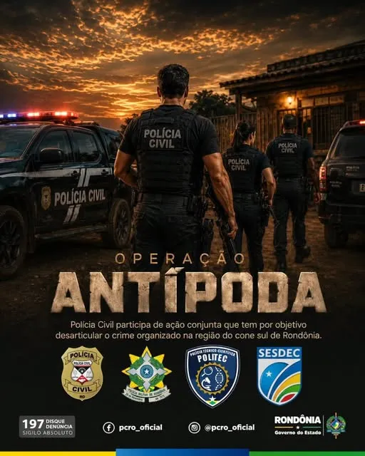 Operação Antípoda mobiliza mais de 100 agentes em ação integrada no Cone Sul de Rondônia