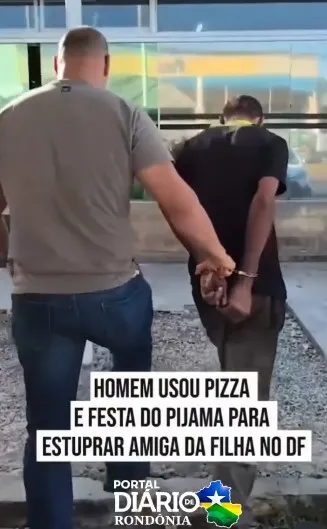 Homem é preso após usar convite para pizza e festa do pijama para abusar de amiga da filha no DF