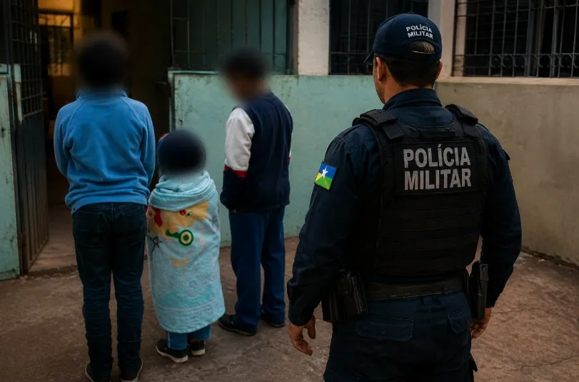 Três crianças são encontradas sozinhas em casa e caso é registrado em Guajará-Mirim