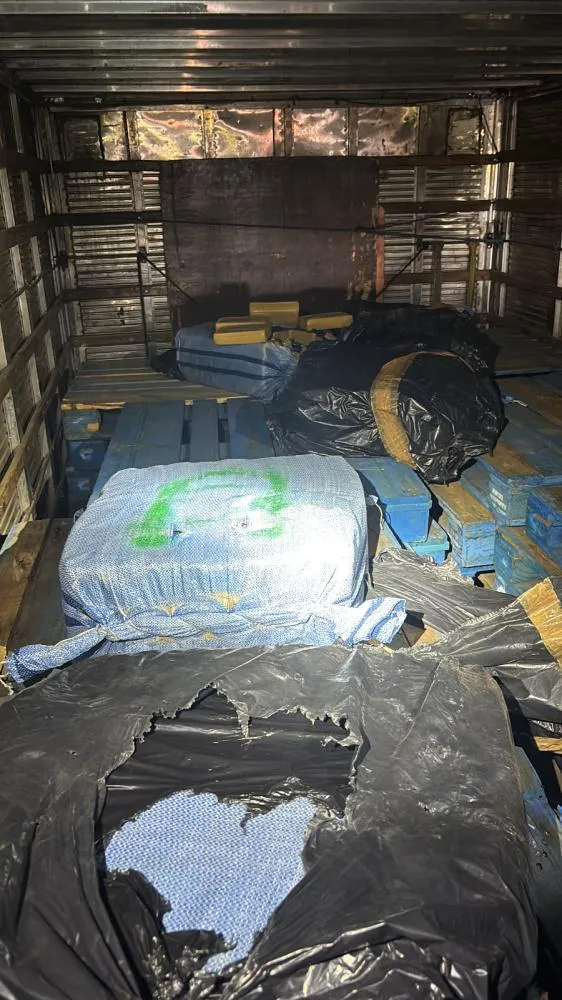 Mais de 200 kg de skunk são encontrados escondidos em carga de paletes na BR-364, em Vilhena