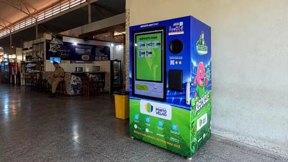 Máquinas de reciclagem começam a funcionar em quatro pontos de Porto Velho