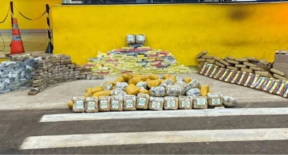 PRF apreende quase 500 kg de drogas em caminhão na BR-364, em Rondônia